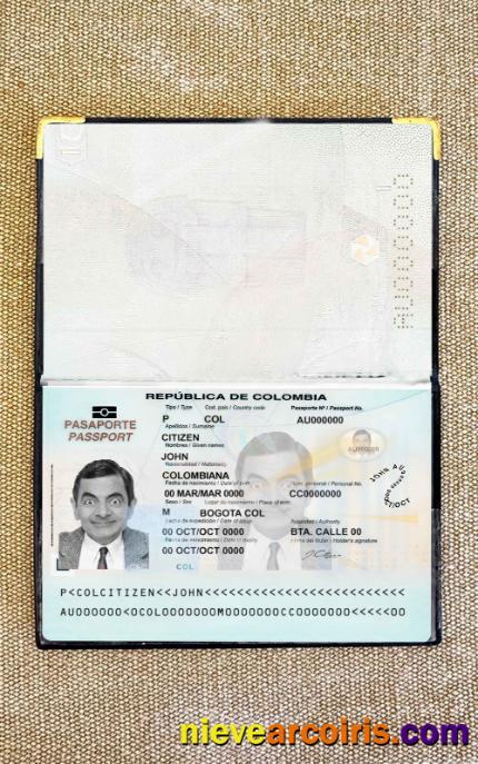 Colombia passport (2018-present) photolook